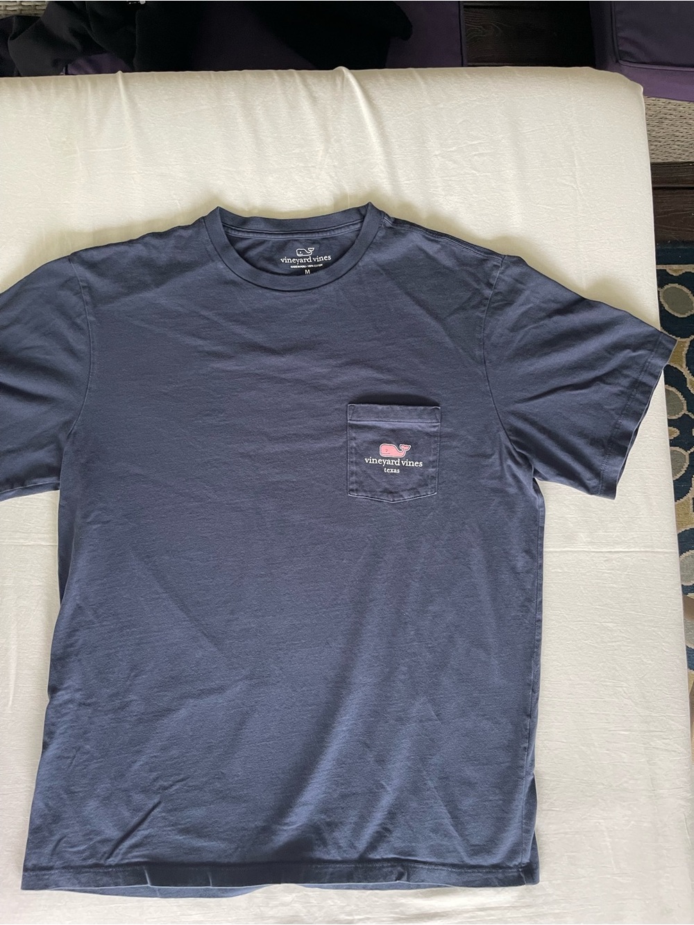 Vineyard Vines Men's Navy Short Sleeve Pocket Tee